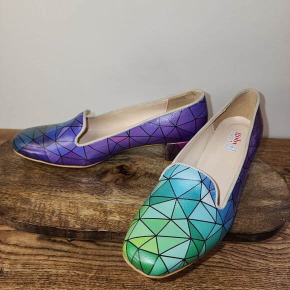 Colorful Geometric Stain Glass Patterned Flats By Goby Oul Free - Picture 5 of 11